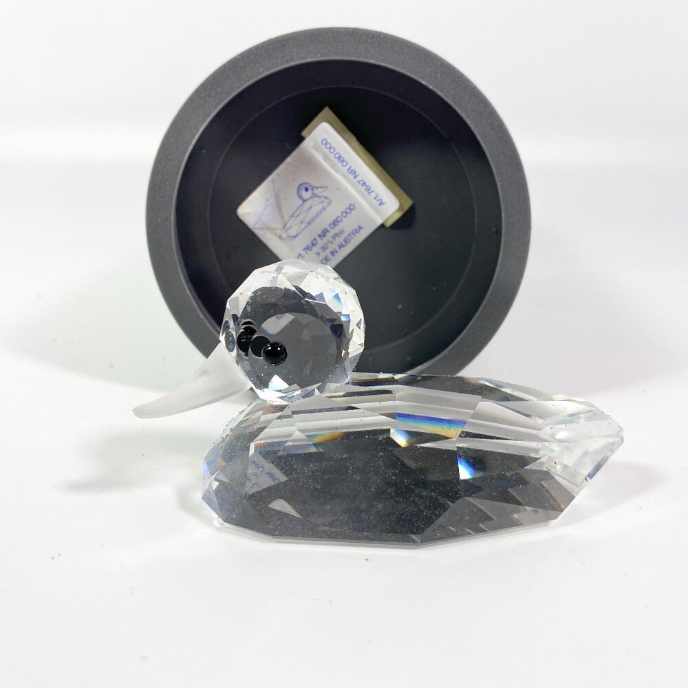Retired Swarovski Silver Crystal Mallard Large Duck 7647 Original Box MINT